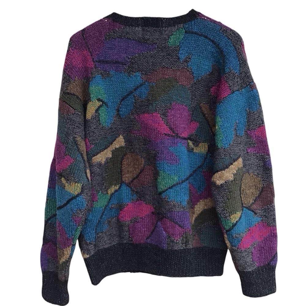 Boston Traders Knitted By Hand Pure Wool Multicolor Sweater Men’s Size M - Picture 2 of 7